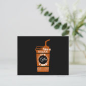 Nehmen Sie eine Pause. Es ist Kaffeezeit Postkarte (Stehend Vorderseite)
