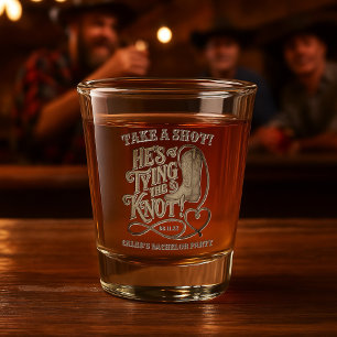 Nehmen Sie eine Shooting, die Knot Cowboy Bachelor Schnapsglas