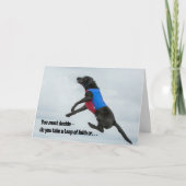 Nehmen Sie eine Spur des Glaubens, oder Irr auf de Karte (Vorderseite)