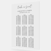 Nehmen Sie eine stilvolle Hochzeitssitzkarte. Acrylschild (Winkel)