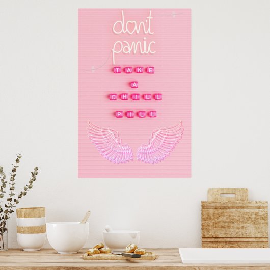 Nehmen Sie eine Tablette Poster (Küche)