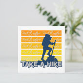 Nehmen Sie eine Wandereinladung, individuell anpas Einladung (Stehend Vorderseite)