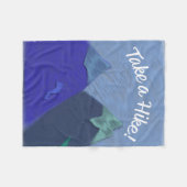 Nehmen Sie eine Wanderung Bergspitze Fleece Blanke (Vorderseite (Horizontal))