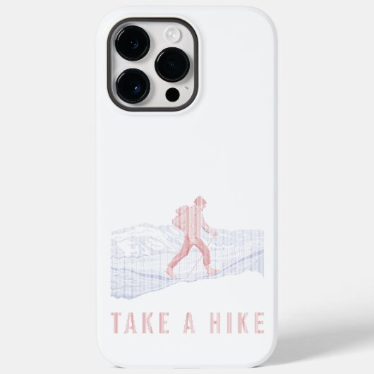 Nehmen Sie eine Wanderung Blau und Rot Case-Mate iPhone Hülle (Rückseite)