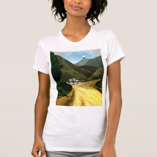 Nehmen Sie eine Wanderung. Damen-amerikanische T-Shirt