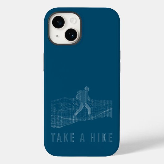 Nehmen Sie eine Wanderung White Case-Mate iPhone Hülle (Rückseite)