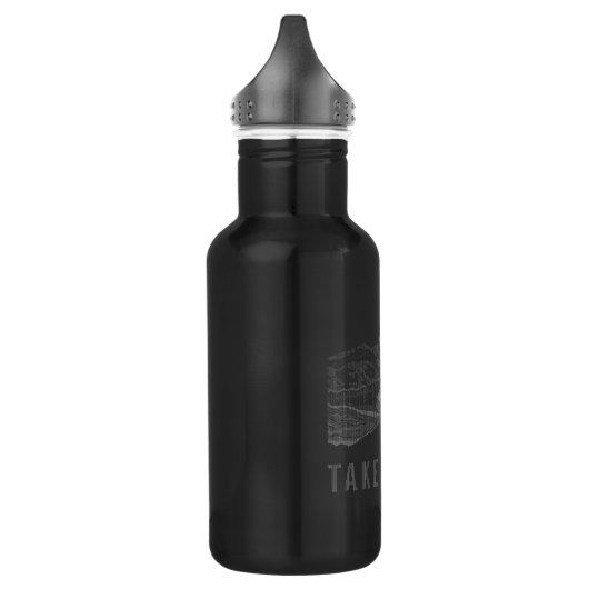 Nehmen Sie eine Wanderung White Edelstahlflasche (Links)