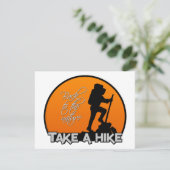 Nehmen Sie eine Wanderungseinladung, kundengerecht Einladung (Stehend Vorderseite)