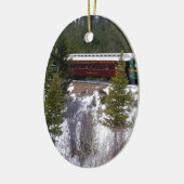 Nehmen Sie eine Winter-Fahrt auf die Keramikornament (Links)