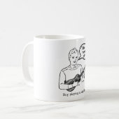 Nehmen Sie eine Zahl, Mädchen! (Ukulele) Kaffeetasse (Vorderseite Links)
