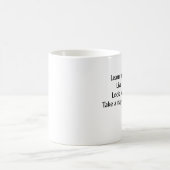 Nehmen Sie einem Nickerchen lustigen Tassen-Spaß Kaffeetasse (Mittel)