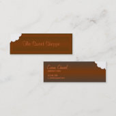 Nehmen Sie einen Biss der Schokolade Mini Visitenkarte (Vorne/Hinten)