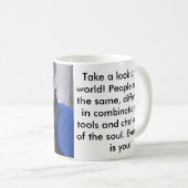 Nehmen Sie einen Blick Kaffeetasse (VorderseiteRechts)