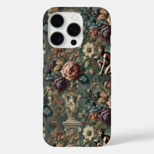 Nehmen Sie einen Bow - Gothic Floral Design Case-Mate iPhone Hülle (Rückseite)
