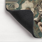 Nehmen Sie einen Bow - Gothic Floral Design Mousepad (Ecke)
