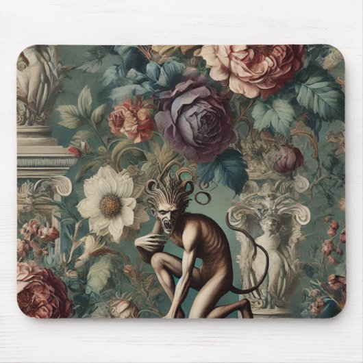 Nehmen Sie einen Bow - Gothic Floral Design Mousepad (Vorne)