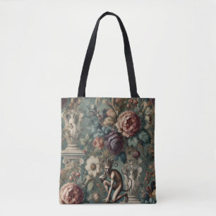Nehmen Sie einen Bow - Gothic Floral Design Tasche