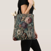 Nehmen Sie einen Bow - Gothic Floral Design Tasche (Von Nahem)