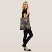 Nehmen Sie einen Bow - Gothic Floral Design Tasche (Am Model)