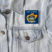 Nehmen Sie einen Bruch - Schale Espresso - Knopf Button (Beispiel)