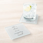 Nehmen Sie einen Chance Glass-Untersetzer Glasuntersetzer (Schrägansicht)