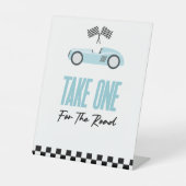 Nehmen Sie einen für die Rennwagenfavoriten. Sockelschild (Vorderseite)