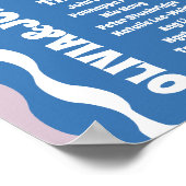 Nehmen Sie einen Lila Retro-Wavy-Arch-Stil mit Sit Poster (Ecke)