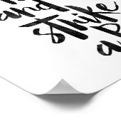 Nehmen Sie einen Prop und schlagen Sie eine Pose Poster (Ecke)