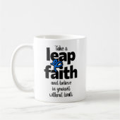 Nehmen Sie einen Schritt des Glaubens & Glaubens.. Kaffeetasse (Links)