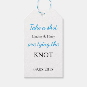 NEHMEN SIE EINEN SCHUB, DEN WIR DIE KNOT-Geschenkm Geschenkanhänger