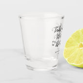 Nehmen Sie einen Schuss an der Knot Wedding Drink Schnapsglas (Links)