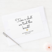 Nehmen Sie einen Schuss, den wir die Rechteckiger Aufkleber (Umschlag)