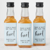 Nehmen Sie einen Schuss, wir tippen den Knoten Gas Alkoholflaschenetikett (Flaschen)