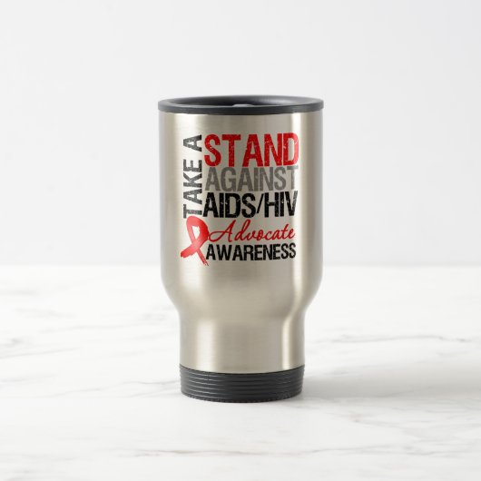 Nehmen Sie einen Stand gegen AIDSHIV Reisebecher (Mittel)