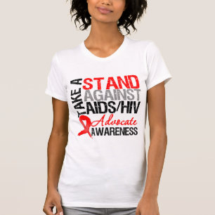 Nehmen Sie einen Stand gegen AIDSHIV T-Shirt