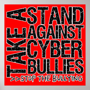 Nehmen Sie einen Stand gegen Cyber-Tyrann-Plakat Poster