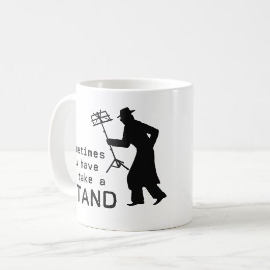 Nehmen Sie einen Stand Kaffeetasse (Vorderseite Links)