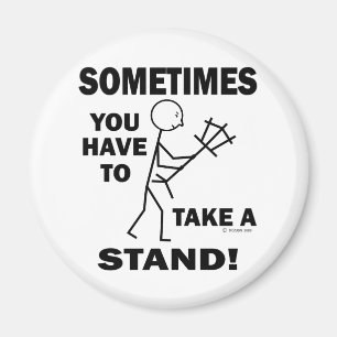 Nehmen Sie einen Stand Magnet