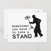 Nehmen Sie einen Stand Postkarte (Vorne/Hinten)