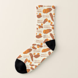 Nehmen Sie einen süßen Erntedank Süßkartoffeln Socken
