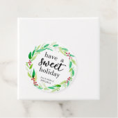 Nehmen Sie einen süßen Weihnachtskranz mit Backwar Geschenkanhänger (Beispiel)