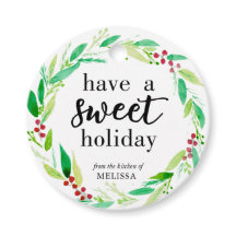 Nehmen Sie einen süßen Weihnachtskranz mit Backwar