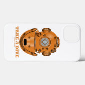 Nehmen Sie einen Tauchhelm für Tieftauchen Case-Mate iPhone Hülle (Rückseite (Horizontal))