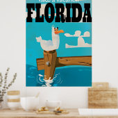 Nehmen Sie einen Urlaub - Florida Vintage Reisepla Poster (Küche)