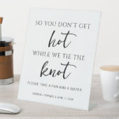 Nehmen Sie einen Ventilator und ein Wasser Schwarz Sockelschild (In Situ)