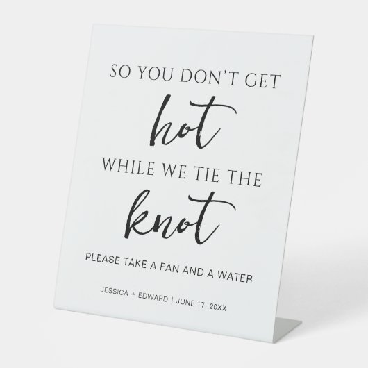 Nehmen Sie einen Ventilator und ein Wasser Schwarz Sockelschild (Vorderseite)