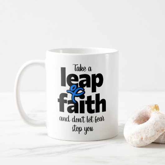 Nehmen Sie einen Vertrauensvorschuss Lass nicht, d Kaffeetasse (Mit Donut)