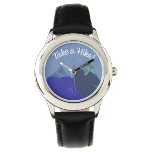 Nehmen Sie einen Wanderberggipfel Armbanduhr