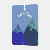 Nehmen Sie einen Wanderberggipfel Ornament Aus Metall (Vorderseite links)