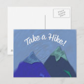 Nehmen Sie einen Wanderberggipfel Postkarte (Vorne/Hinten)